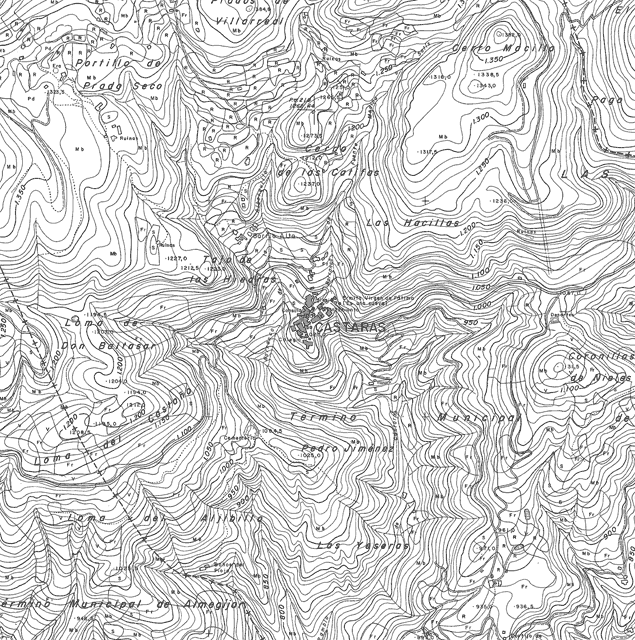Mapa de Cástaras